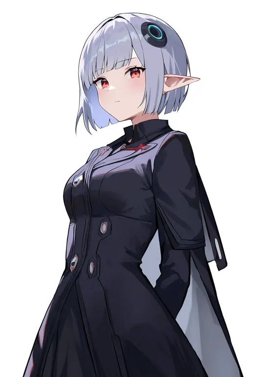 masterpiece, best quality, newest, absurdres, highres, safe, phantasy_star_portable, solo, simple_background — by k3scat, made with ComfyUI