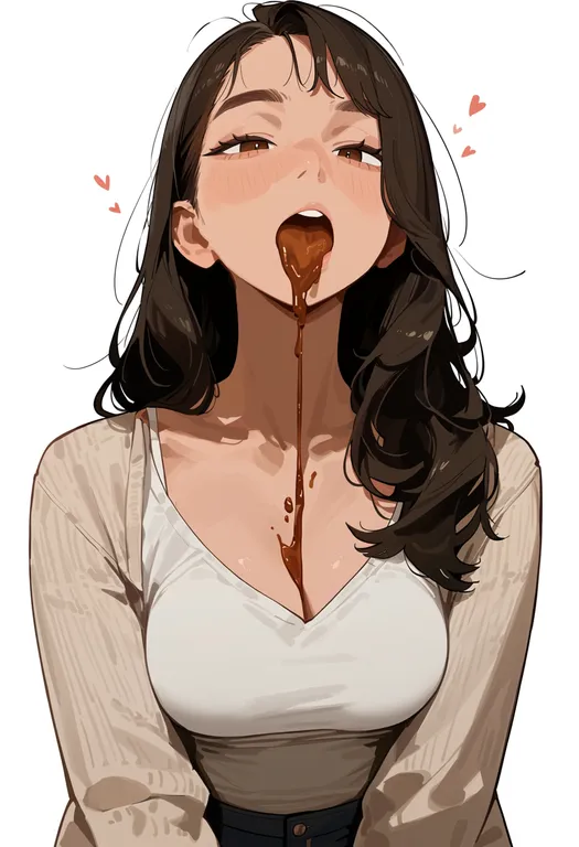 masterpiece, best quality, score_7, safe, soy sauce, 1girl, solo, upper body, simple background — by k3scat, made with ComfyUI