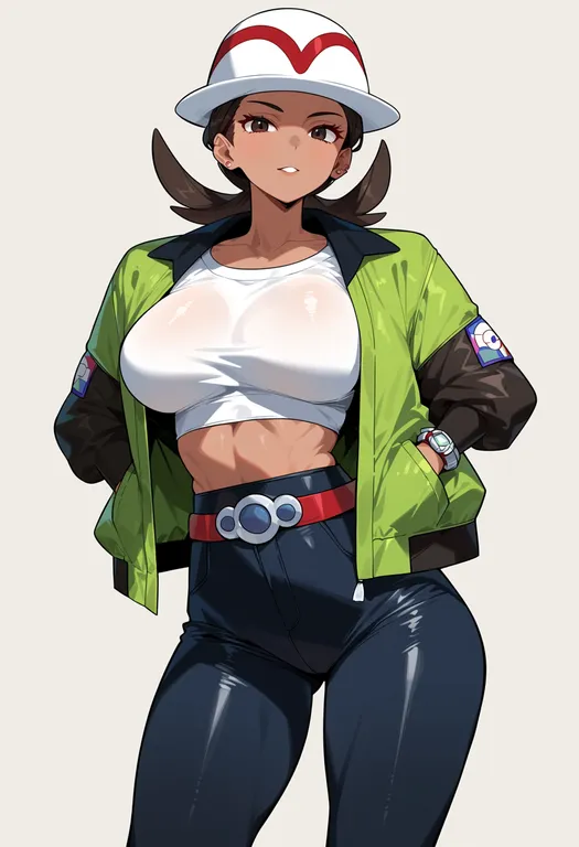 masterpiece, best quality, score_7, safe, pokemon legends: z-a, solo, simple background — by k3scat, made with ComfyUI