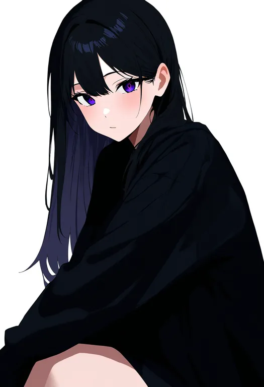 masterpiece, best quality, newest, absurdres, highres, safe, arm_on_knee, 1girl, solo, simple_background — by k3scat, made with ComfyUI