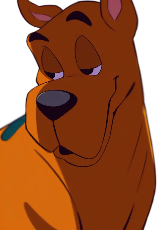 masterpiece, best quality, newest, absurdres, highres, safe, scooby-doo, solo, upper_body, simple_background — by k3scat, made with ComfyUI