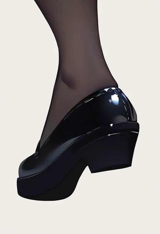 masterpiece, best quality, newest, absurdres, highres, safe, shoe_soles, 1girl, solo, simple_background — by k3scat, made with ComfyUI