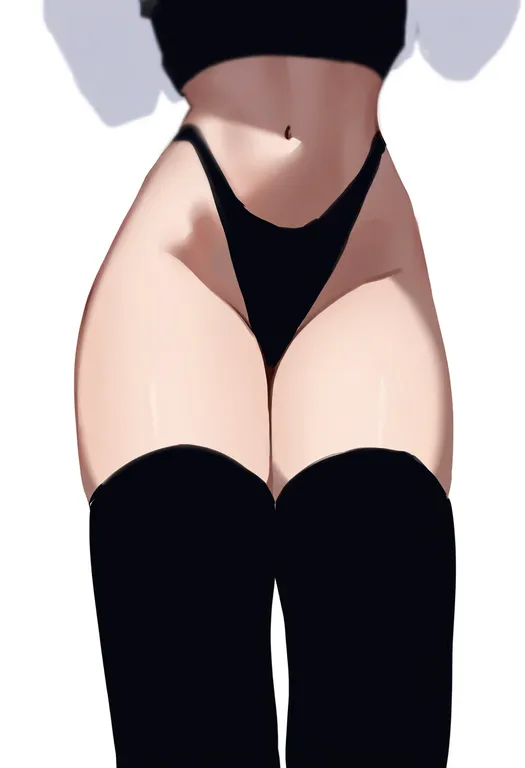 masterpiece, best quality, newest, absurdres, highres, safe, highleg_panties, 1girl, solo, simple_background — by k3scat, made with ComfyUI