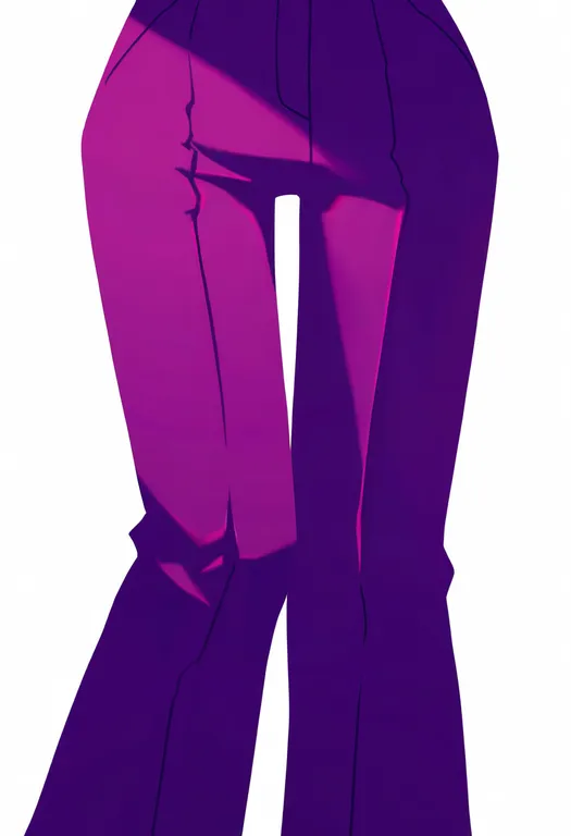 masterpiece, best quality, newest, absurdres, highres, safe, purple_pants, 1girl, solo, simple_background — by k3scat, made with ComfyUI