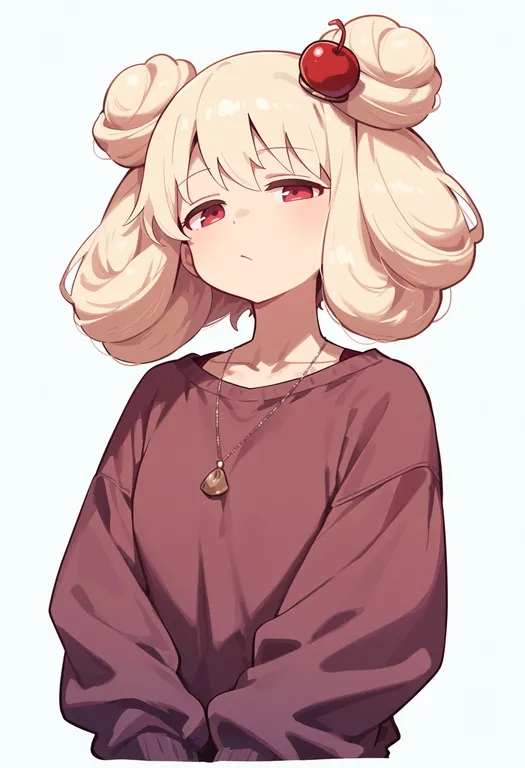 masterpiece, best quality, score_7, safe, alcremie (vanilla cream), solo, upper body, simple background — by k3scat, made with ComfyUI
