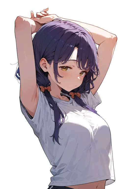 masterpiece, best quality, score_7, safe, suzumura sango, solo, upper body, simple background — by k3scat, made with ComfyUI