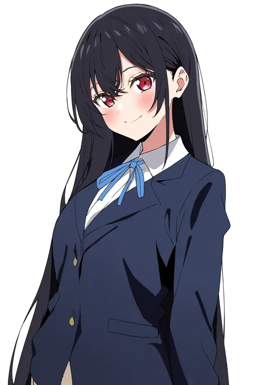 masterpiece, best quality, newest, absurdres, highres, safe, ore_wa_kanojo_wo_shinjiteru!, solo, simple_background — by k3scat, made with ComfyUI