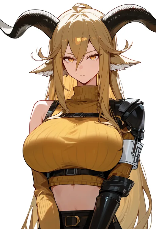 masterpiece, best quality, score_7, safe, degenbrecher (arknights), arknights, solo, upper body, simple background — by k3scat, made with ComfyUI