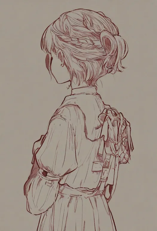 masterpiece, best quality, general, updo, 1girl, solo, simple background — by k3scat, made with ComfyUI