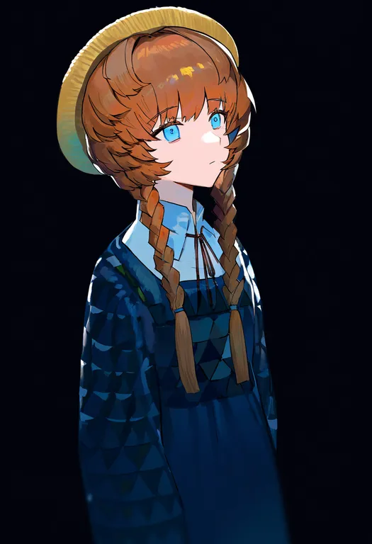 masterpiece, best quality, newest, absurdres, highres, safe, the_bedroom_(van_gogh), solo, simple_background — by k3scat, made with ComfyUI