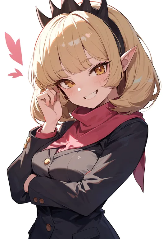 masterpiece, best quality, score_7, safe, whisper (youkai watch), youkai watch, solo, upper body, simple background — by k3scat, made with ComfyUI