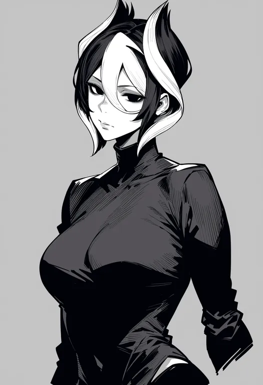 masterpiece, best quality, score_7, safe, ozen, solo, upper body, simple background — by k3scat, made with ComfyUI