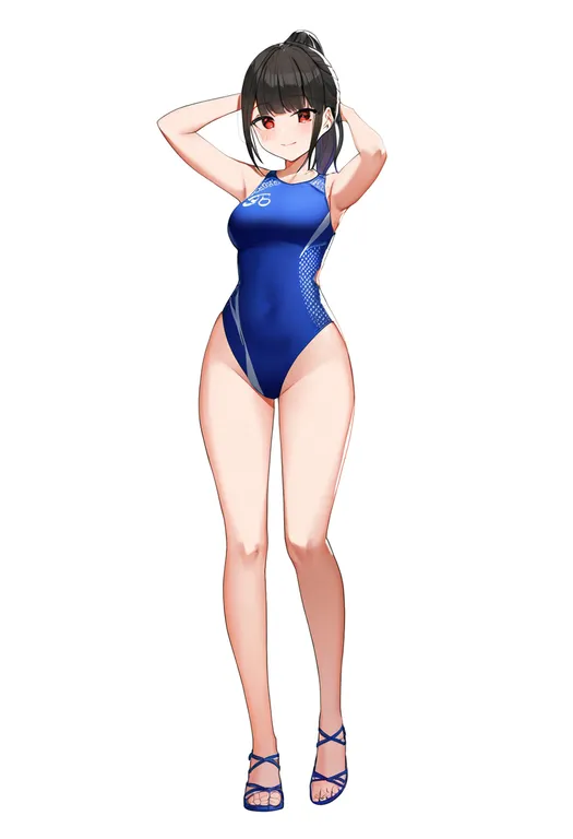 masterpiece, best quality, newest, absurdres, highres, safe, 2020_summer_olympics, solo, full_body, simple_background — by k3scat, made with ComfyUI