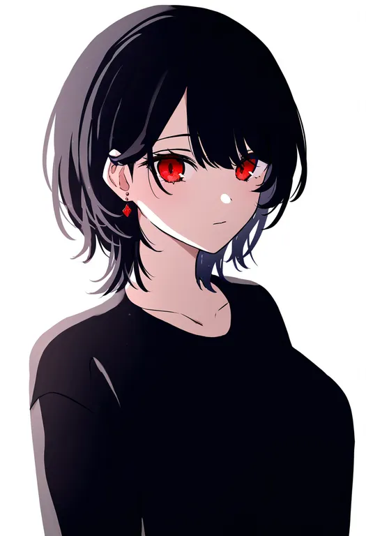 masterpiece, best quality, newest, absurdres, highres, safe, enekk, solo, upper_body, simple_background — by k3scat, made with ComfyUI