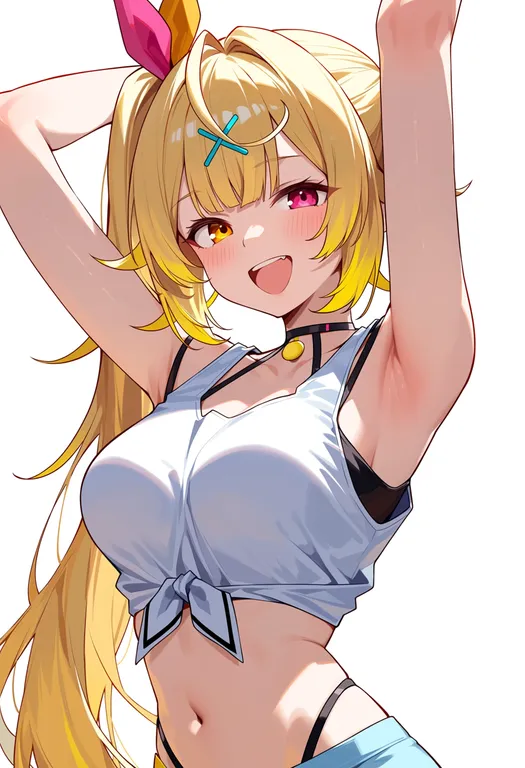 masterpiece, best quality, score_7, safe, hoshikawa sara, solo, upper body, simple background — by k3scat, made with ComfyUI