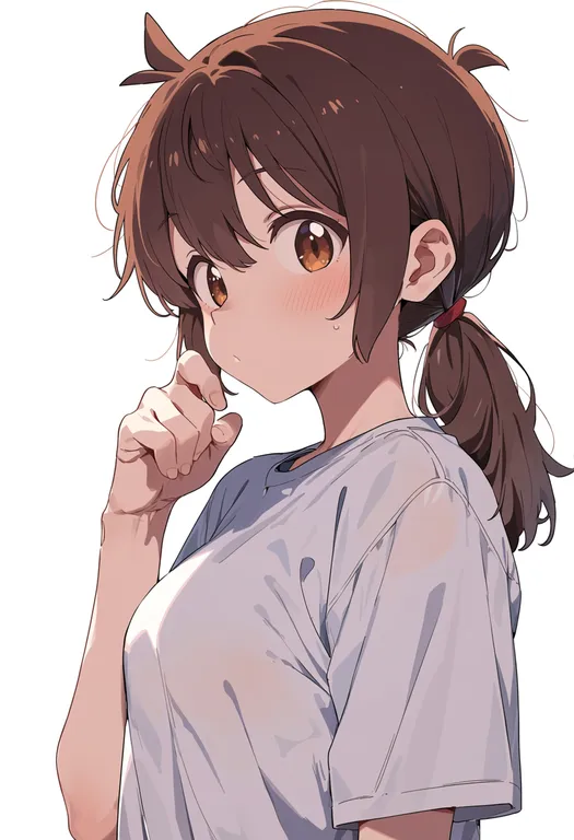 masterpiece, best quality, score_7, safe, matsukaze tenma, solo, upper body, simple background — by k3scat, made with ComfyUI