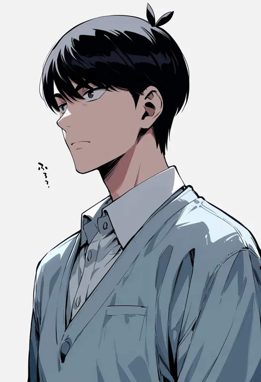 masterpiece, best quality, score_7, safe, uesugi fuutarou, solo, upper body, simple background — by k3scat, made with ComfyUI