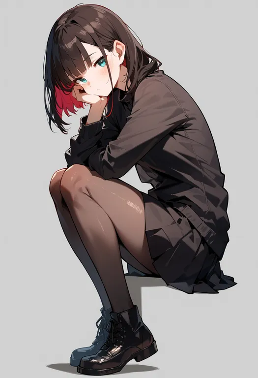 masterpiece, best quality, score_7, safe, sagan tosu, solo, full body, simple background — by k3scat, made with ComfyUI