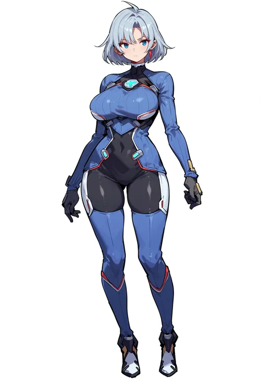 masterpiece, best quality, score_7, safe, xenoblade chronicles x, solo, simple background — by k3scat, made with ComfyUI