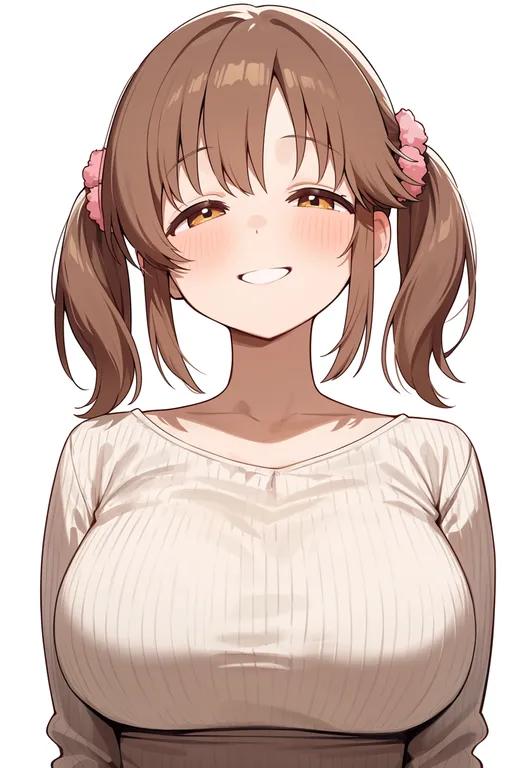 masterpiece, best quality, score_7, safe, totoki airi, solo, upper body, simple background — by k3scat, made with ComfyUI