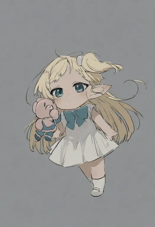 masterpiece, best quality, general, elf-san wa yaserarenai., solo, simple background — by k3scat, made with ComfyUI