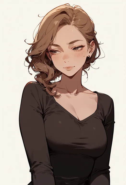 masterpiece, best quality, score_7, safe, biscuit (bread), 1girl, solo, upper body, simple background — by k3scat, made with ComfyUI