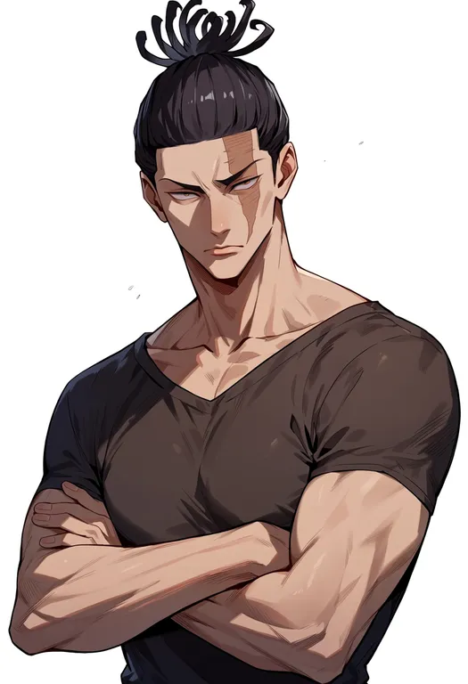 masterpiece, best quality, score_7, safe, toudou aoi (jujutsu kaisen), jujutsu kaisen, solo, upper body… — by k3scat, made with ComfyUI