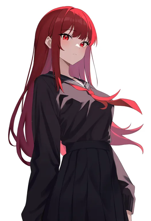 masterpiece, best quality, newest, absurdres, highres, safe, htb, solo, simple_background — by k3scat, made with ComfyUI