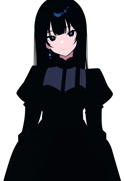 masterpiece, best quality, newest, absurdres, highres, safe, medium_dress, 1girl, solo, simple_background — by k3scat, made with ComfyUI