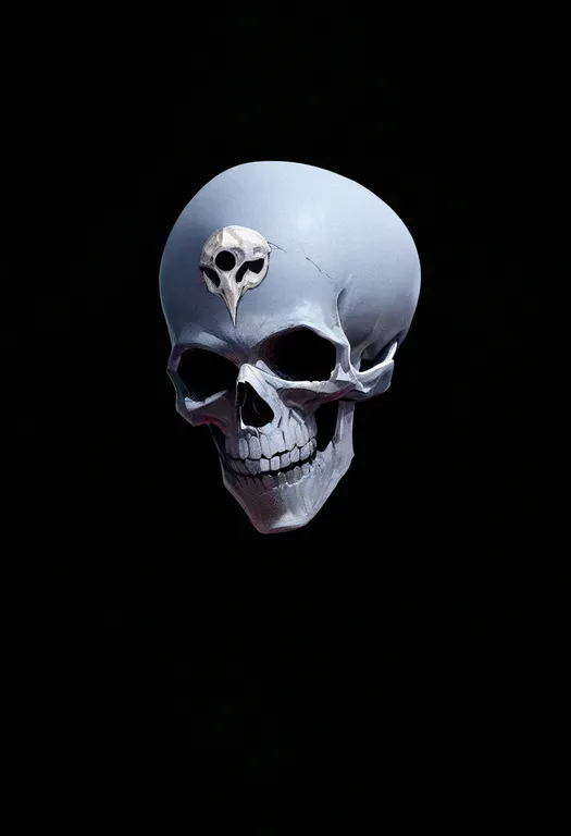 masterpiece, best quality, newest, absurdres, highres, safe, skull_ornament, 1girl, solo, simple_background — by k3scat, made with ComfyUI