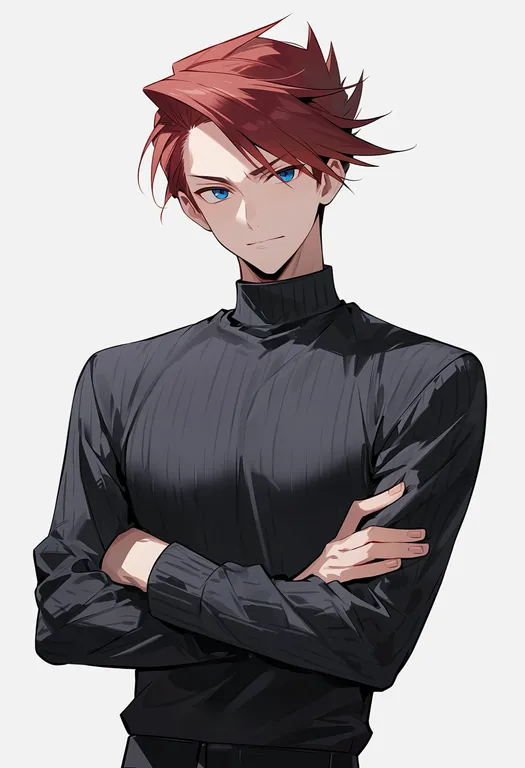 masterpiece, best quality, score_7, safe, ushiromiya battler, solo, upper body, simple background — by k3scat, made with ComfyUI