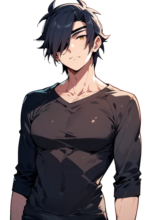 masterpiece, best quality, score_7, safe, shokudaikiri mitsutada, solo, upper body, simple background — by k3scat, made with ComfyUI