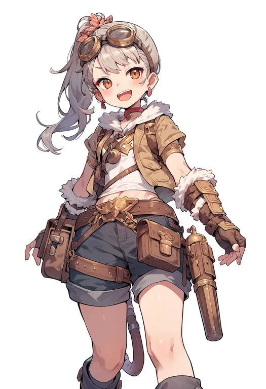 masterpiece, best quality, score_7, safe, rune factory oceans, solo, simple background — by k3scat, made with ComfyUI