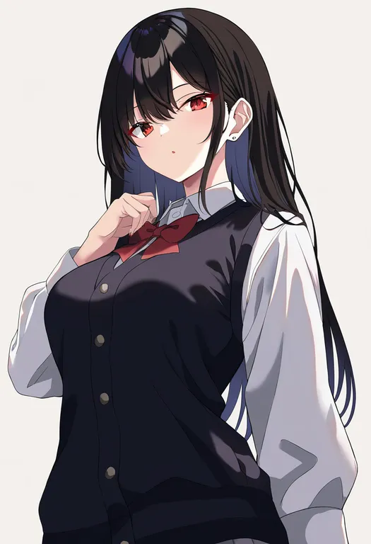 masterpiece, best quality, newest, absurdres, highres, safe, pixiv_kitsune_koku, solo, simple_background — by k3scat, made with ComfyUI