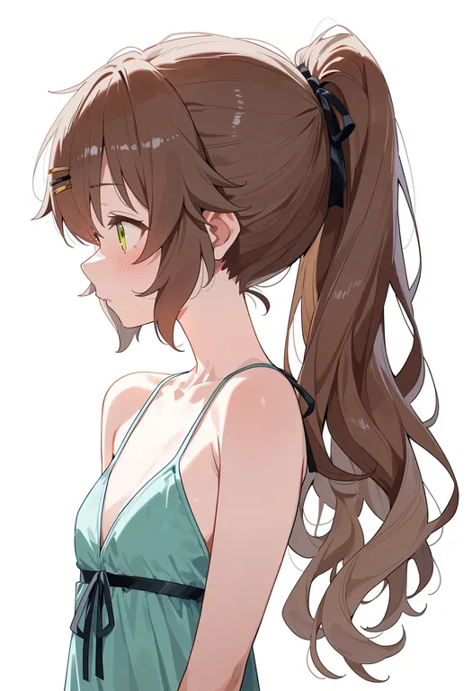 masterpiece, best quality, score_7, safe, towa herschel, solo, upper body, simple background — by k3scat, made with ComfyUI