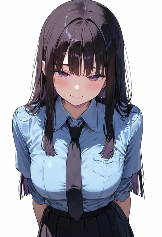 masterpiece, best quality, score_7, safe, tomoe hotaru, solo, upper body, simple background — by k3scat, made with ComfyUI