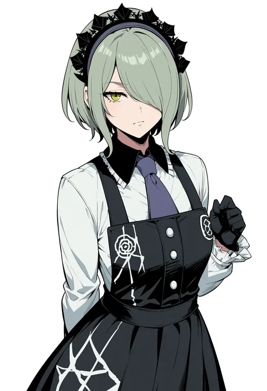 masterpiece, best quality, score_7, safe, tojo kirumi, solo, upper body, simple background — by k3scat, made with ComfyUI