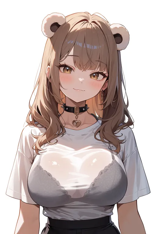 masterpiece, best quality, score_7, safe, moogle, solo, upper body, simple background — by k3scat, made with ComfyUI