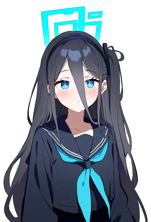 masterpiece, best quality, newest, absurdres, highres, safe, aqua_halo, 1girl, solo, simple_background — by k3scat, made with ComfyUI