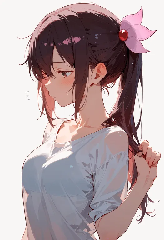 masterpiece, best quality, score_7, safe, kisaragi (kancolle), solo, upper body, simple background — by k3scat, made with ComfyUI