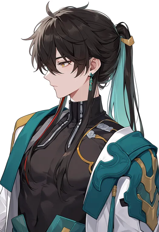masterpiece, best quality, score_7, safe, dan heng (honkai: star rail), honkai: star rail, solo, upper body… — by k3scat, made with ComfyUI