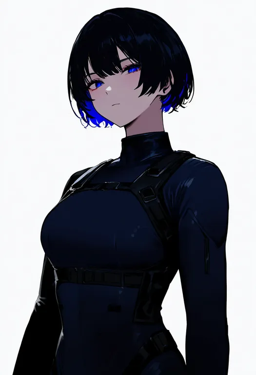 masterpiece, best quality, newest, absurdres, highres, safe, undersuit, 1girl, solo, simple_background — by k3scat, made with ComfyUI