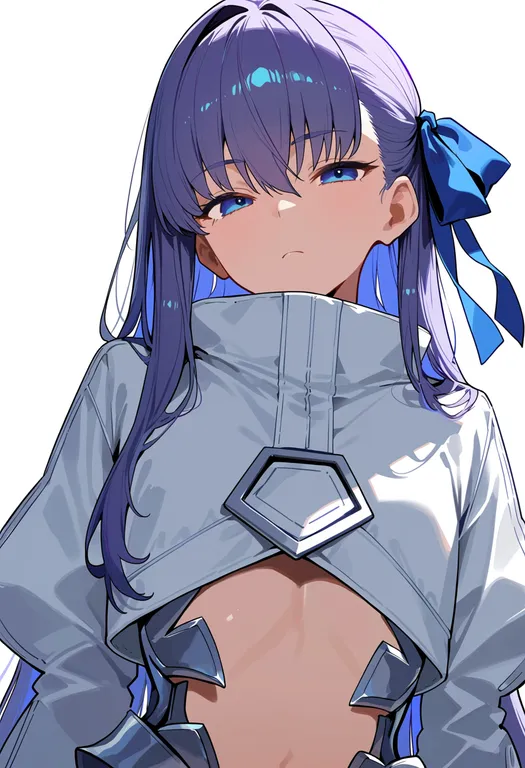 masterpiece, best quality, score_7, safe, meltryllis (fate), solo, upper body, simple background — by k3scat, made with ComfyUI