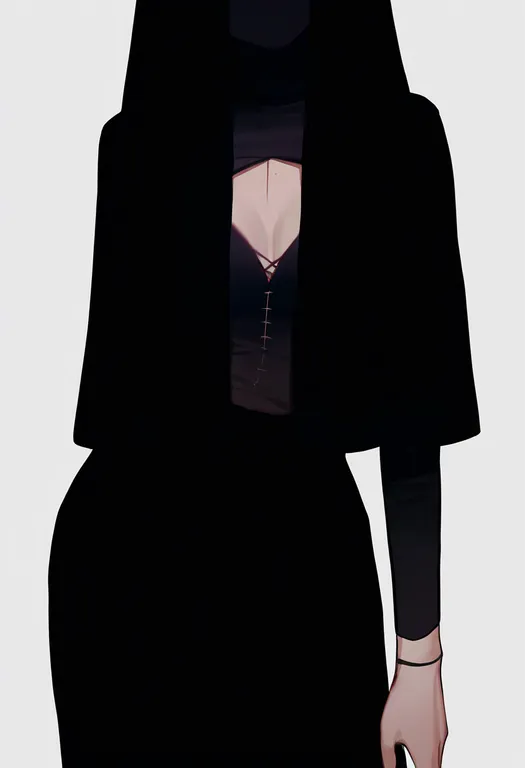 masterpiece, best quality, newest, absurdres, highres, safe, stitched_torso, 1girl, solo, simple_background — by k3scat, made with ComfyUI