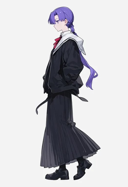 masterpiece, best quality, score_7, safe, fate/hollow ataraxia, solo, simple background — by k3scat, made with ComfyUI