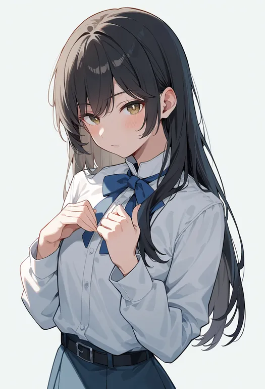 masterpiece, best quality, score_7, safe, nanami touko, solo, upper body, simple background — by k3scat, made with ComfyUI