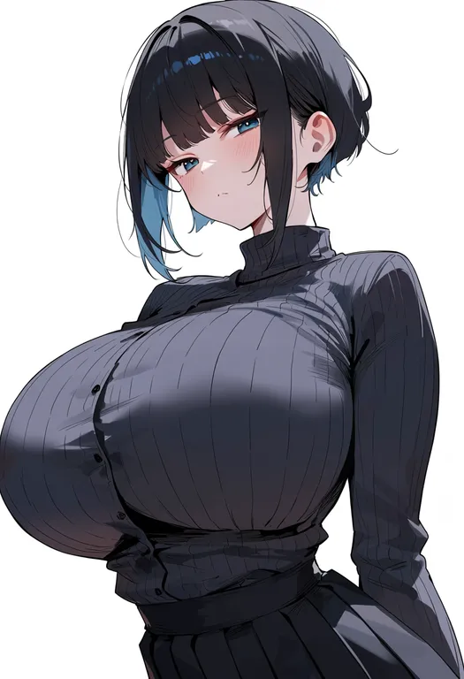 masterpiece, best quality, score_7, safe, morinaga (brand), solo, upper body, simple background — by k3scat, made with ComfyUI