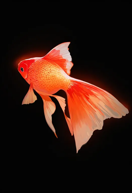 masterpiece, best quality, newest, absurdres, highres, safe, goldfish, 1girl, solo, simple_background — by k3scat, made with ComfyUI