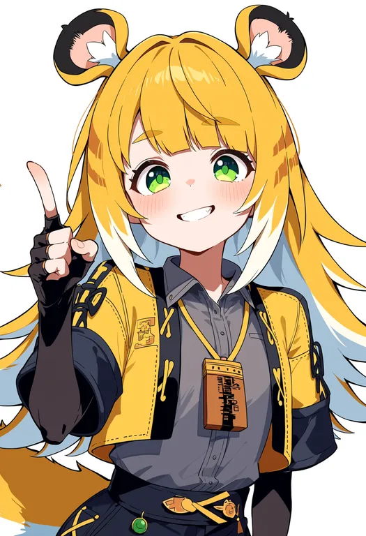 masterpiece, best quality, score_7, safe, ju fufu, solo, upper body, simple background — by k3scat, made with ComfyUI