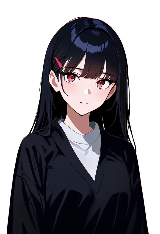 masterpiece, best quality, newest, absurdres, highres, safe, detached_hair, 1girl, solo, simple_background — by k3scat, made with ComfyUI